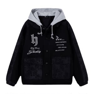 13 junior high school students spring and autumn jacket 12 -year -old boy 14 big boy denim jacket 15 youth men's top
