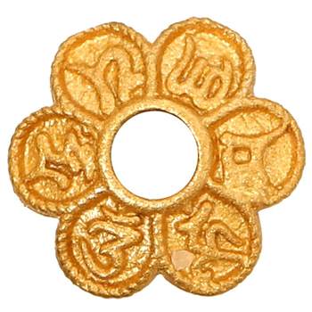 
Sterling silver gold-plated tori flower cap spacer jewelry accessories