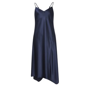 Ainos Esche summer new product simple high waist satin acetic acid suspender dress 20439064