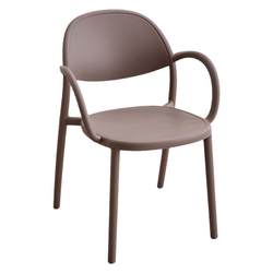 Modern dining chair, simple home dining table, plastic chair, outdoor backrest stool, cafe, stackable armchair