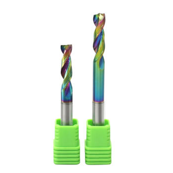 Imported tungsten steel Yangtze River colorful aluminum double-edged milling cutter