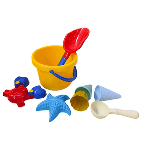 High-quality children's beach toy set play with sand dug sand shovel keg tool Cassia baby plays water toys
