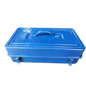 
Iron tool box multifunctional household hardware tool box iron box large, medium and small thickened hardware iron suitcase
