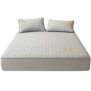 2025 new cotton thickened cover single piece anti-slip Simmons mattress protective cover full-inclusive antibacterial cover sheet set