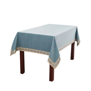
Thick solid color fabric tablecloth rectangular Chinese tablecloth conference coffee table tablecloth light luxury high-end cashmere texture