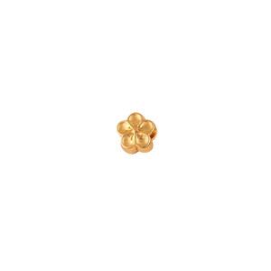 
Color-preserving gold-plated four-leaf clover spacer beads double-sided flower holder loose beads garland crown bead holder spacer diy beading accessories