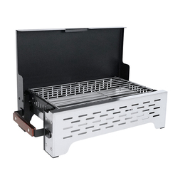 Haofeng Fengbei Desktop Barbecue Rack Camping Outdoor Stainless Steel Barbecue Grill Folding Field Barbecue Skewer Stove