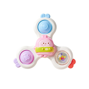 
Baby suction cup toys 0 to 1 year old, one baby over 6 months old, and the table and chair rotating gyro can be bitten