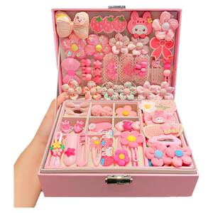 
Girls' 61 birthday gift 10 years old children's toys 3 to 12 years old princess hair accessories set gift box 9 jewelry box