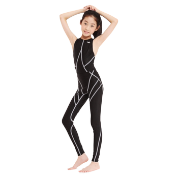 Shark skin children's waterline one-piece swimsuit