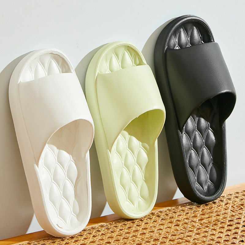 Women’s Summer Slippers Indoor Non-Slip Bathroom Slides Soft Comfortable Couple Home Slippers Men Travel Sandals