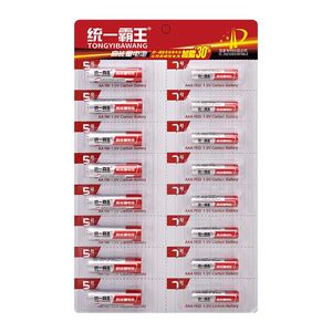 Unified Bawang Battery No. 7 carbon high -capacity remote control battery air -conditioning TV alarm clock No. 5 Children's Toy Mouse Timetable No. 7 Wholesale 40 Durable dry batteries
