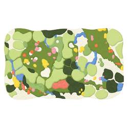 Green moss carpet bedroom bedside blanket hot sale 10,000