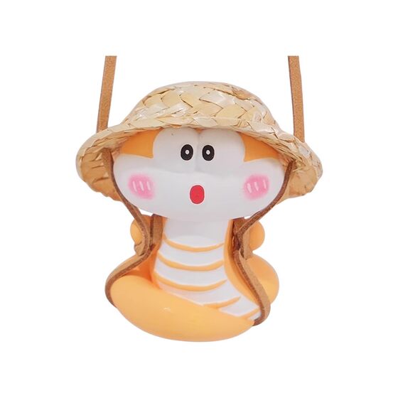 
Straw Hat Snake Car Pendant Car Pendant Car Pendant Auspicious Year of the Snake Car Rearview Mirror Pendant Pendant Ornament Gift