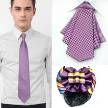 女士浅紫色工装领结领花裙花 男士浅紫色正装领带  银行护士领结