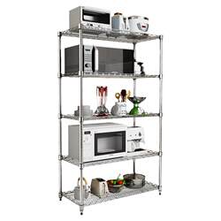 Multi-layer adjustable kitchen shelves