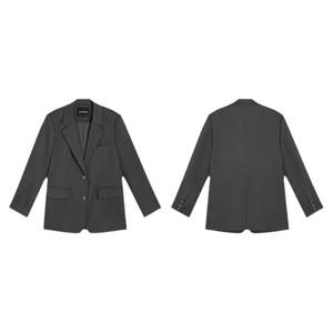
pusume high-zhi miu style black suit jacket women's design sense niche loose casual small suit