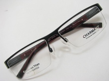 Charmant Sharmont EX титановые очки CH11913 BK полурамка черный модный конвейер