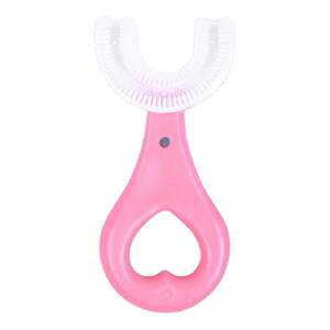 Children's U-shaped toothbrush 2-12 years old manual port with silicone U-shaped baby soft hair Children's infant brushing artifact