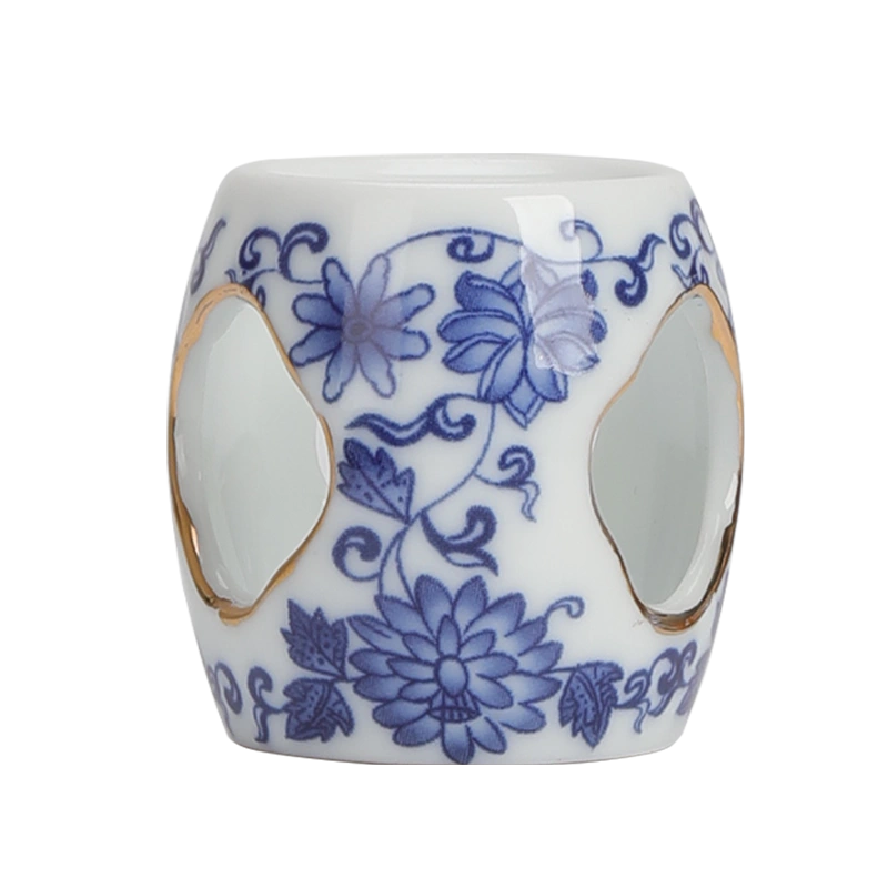 陶瓷盖置茶壶盖碗盖子配件白瓷青花紫砂壶盖托功夫茶道零配摆件-Taobao 