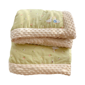 
Class A cotton double-layer yarn children's blanket beanie velvet comfort blanket thickened quilted sofa blanket baby small blanket