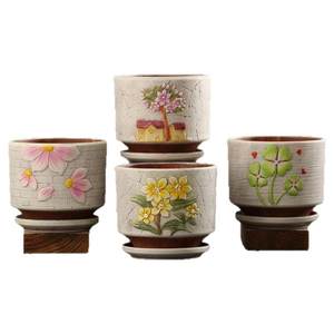 Flower pot ceramic special offer clear warehouse large medium number with pallet creative personality, home, green dill hanging orchid succulent flower pot