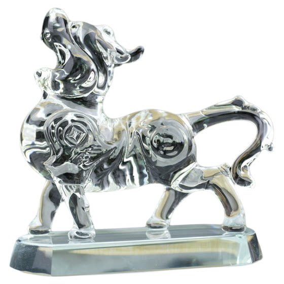 
The Pixiu Crystal Cornucopia Home Feng Shui Ornaments Pichu Cash Checkout Front Office Entrance Living Room Opens