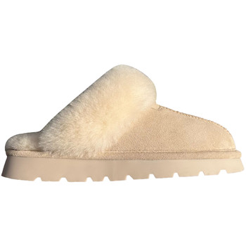 Sheepskin and wool all -in -one slippers Swiping cowhide and hairy half dragging
