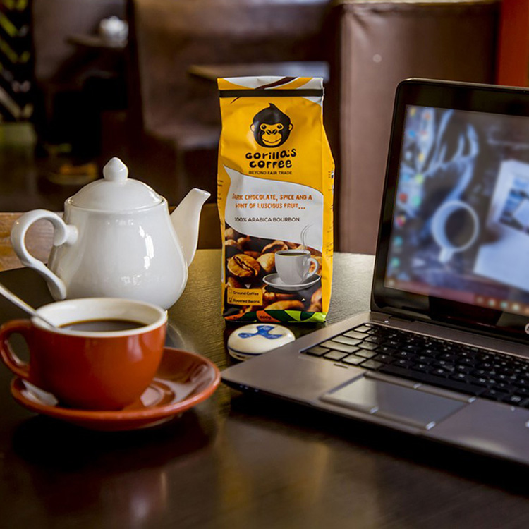 临期 卢旺达进口 Gorilla’s Coffee 深度烘焙 100%阿拉比卡波旁咖啡豆 500g*4件 99.1包邮包税（折24.78元/袋）