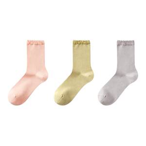 
October Crystal Maternity Socks Spring and Summer Confinement Socks Postpartum Breathable Maternity Confinement Loose Mouth Socks Mid-tube 3 Pairs