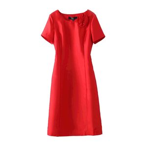 
M2 women's clothing brand discount dress for women spring and summer temperament pure white slim large size high waist short sleeve base long skirt