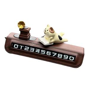
Car temporary parking license plate cute car phone license plate car mobile phone number plate ornament personalized creative decoration