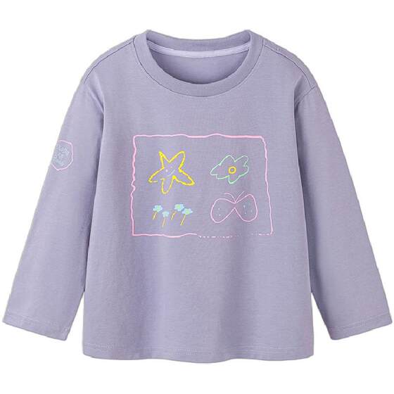 
[Cotton-feeling and quick-drying] Mini Bala long-sleeved T-shirt for boys and girls, breathable and antibacterial, children's base layer inner shirt, new spring products
