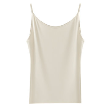 
Butterfly Modal white suspender vest women's inner sleeveless top for summer thin large size base for outside wear