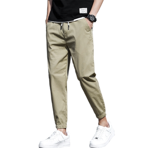 
2026 Men's Small Foot Casual Pants Boys Work Clothes Leg Pants Loose Men's Handsome Nine-Point Pants Summer Thin Style