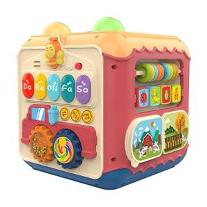
Huanger 5 baby toys educational early education 0-1 years old 3-6 months 4 toddler 7 baby eight and a half years old hexahedron multi-faceted 9