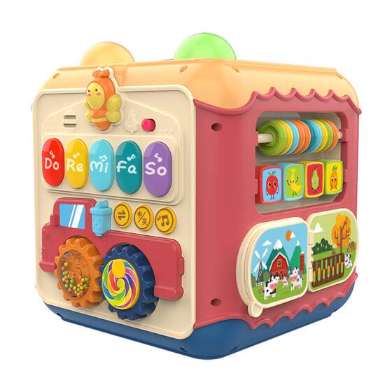 
Huanger 5 baby toys educational early education 0-1 years old 3-6 months 4 toddler 7 baby eight and a half years old hexahedron multi-faceted 9