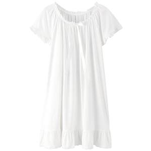 Fenteng sexy sleeping skirt female summer thin cotton princess style short -sleeved pajamas female pure desire in summer summer skirt