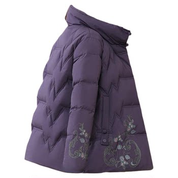 Flying in the snow short thickened down jacket for middle-aged mothers