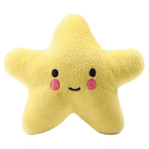 
Pentagram smiling dog voice plush toy cat toy pet toy supplies Teddy bb calling