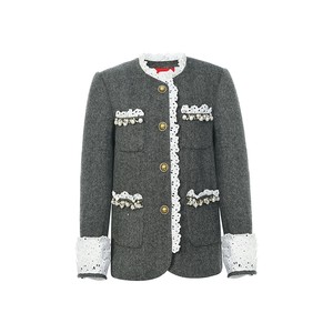 
[Same style as Shen Yue] lefame Lafayem 2025 autumn rococo small fragrance style mid-length coat jacket for women