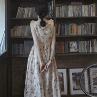 Летнее расширенное платье, милая длинная юбка, цветочный принт, изысканный стиль