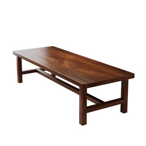 
South American black walnut desk solid wood large table to the living room large long table home office desk reading conference table