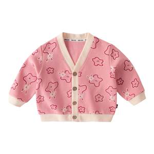 
New style of baby jacket for spring and new style for girls knitted cardigans spring autumn children's sweater spring clothes boys top children's clothing long sleeves
