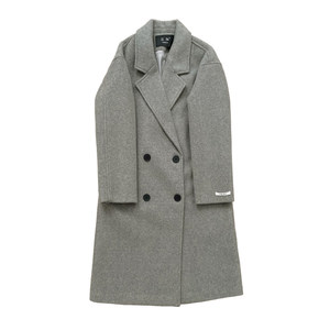 Advanced gray woolen coat 2023 autumn and winter Korean version of the thickened small woolen coat female middle model