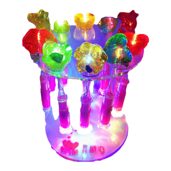 
Glowing lollipop cute LED bar nightclub ktv rose talk plum colorful flash children's Chinese Valentine's creative candy