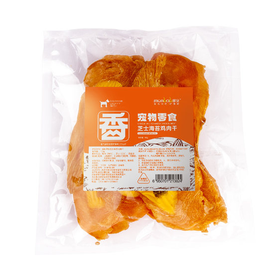 Mengbei dog snack cheese, seaweed chicken jerky druck, jerky dog ​​training dogs reward grinding pet meat dried
