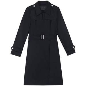 Gloria trench coat for women in autumn new style Keluli wears British style high-end wool coat mid-length jacket