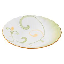Ceramic household round cooking plate 8 inches
