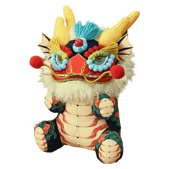 Meizhi Life Home ドラゴン刺繍キット - 中国風手作り人形飾り